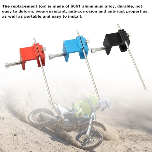 Image of Motorcycle Chain Alignment Tool,Aluminium Chain Adjusting Tool For ATV Sprocket Sport Dirt Bike Motor Scooter Repair Parts-Black