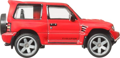Hot Wheels Premium Terra Trek Mitsubishi Pajero Evolution for 3 Years & Above (Red)