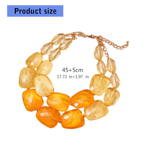Cadena de clavícula irregular que no pesa: joyería bohemia ajustable antianudamientos 3