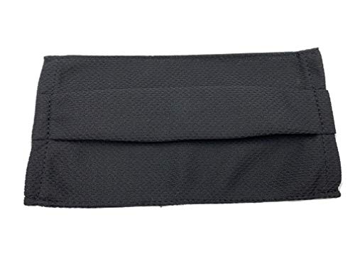 台湾製 防水・撥水マスク用カバー 子供用サイズ 3M防水加工 大和化学工業 抗菌防臭技術 洗える マスクカバー 通気性 夏用 メッシュ生地 (ブラック(子供用))