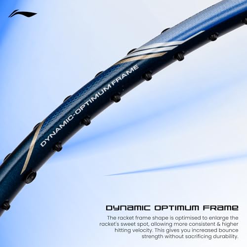 Li-Ning G-Force 5k Superlite Badminton Racket with Full Cover | 78 Grams | Max Tension : ≤30 lbs | Enhanced Control, Fast Swing Speed & Aero Frame Tech