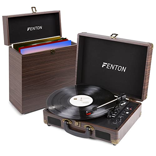 Fenton RP115B Platine Vinyle Vintage avec Valise de Rangement – Bois, fonctionnalité Bluetooth, Tourne Disque avec Haut… - Les Beatles, Paul McCartney, John Lennon, RIngo Starr, George Harrison Fenton RP115B Platine Vinyle Vintage avec Valise de Rangement - Bois, fonctionnalité Bluetooth, Tourne Disque avec Haut…