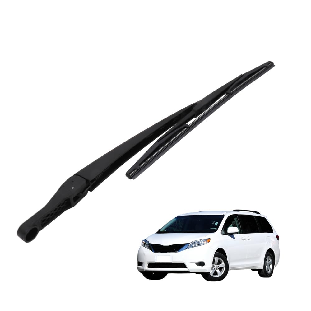 AMHVMU Rear Windscreen Wiper Blade Arm Set Fit For Toyota SIENNA 2011-