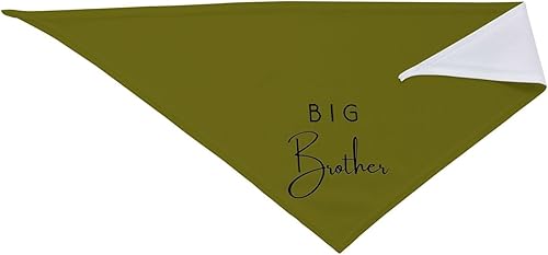 Big Brother Dog Bandana,Pregnancy Announcement,Gender Reveal Pet Scarf Accessories for Dog Lover Gifts (White)(green)