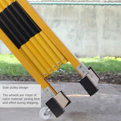 Barrière de circulation extensible portable et légère rouge 2m