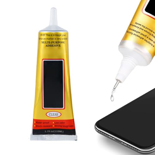 1 unidad de 110 ml de pegamento para pantallas de móvil, T8Ooo pegamento para vidrio, tejidos, zapatos, plástico, modelismo y cerámica, pegamento para tejidos, pedrería para nail art (A)