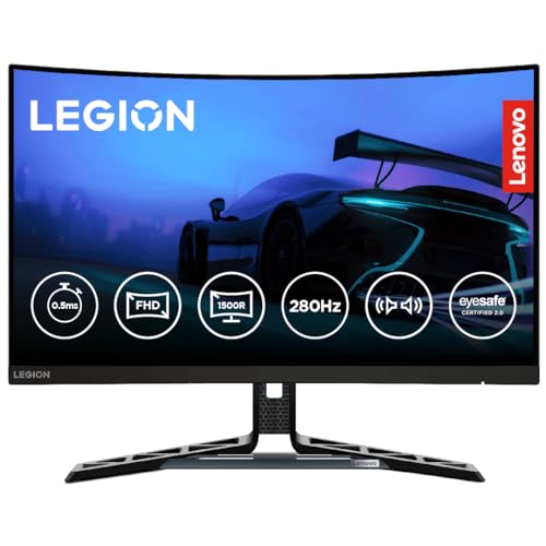 Lenovo Legion R27fc-30, 27 Inch (68.58cm), FHD 1920x1080, 240Hz, Black, 0.5ms, AMD FreeSync, NVIDIA G-Sync, 99% sRGB, Speaker, 2xHDMI, 1xDP, Tilt, Swivel, Pivot, Height Adjust Stand Gaming Monitor