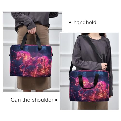 Bolso para portátil 15.6'' rosa unicornio miniatura 2