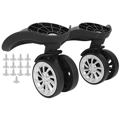 Roda de reposição de bagagem ecologicamente correta, acessório de bagagem preto, estojo para mala de