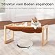 FUKUMARU Katzenbett, Plüsch-Samt-Katzenbetten für Indoor-Katzen, Katzenhängematte aus Holz, 53 x 42 x25 cm, geeignet für Katzen, Hunde, Kaninchen, Kätzchen und Kleintiere, Braun