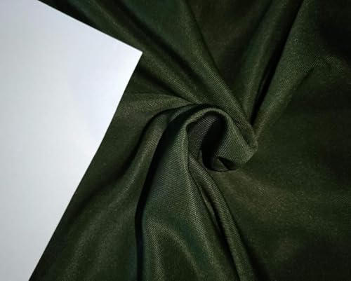 Tissu sergé lyocell Tencel ~ 147,3 cm de large, disponible en 8 couleurs blanc, vert kaki, bleu marine, vert pomme, noir, rose et vert kaki pêche