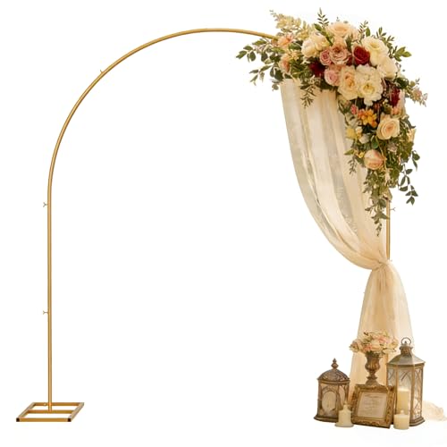 SIMHOMSTOR Arched Metal Backdrop Frame Stand...