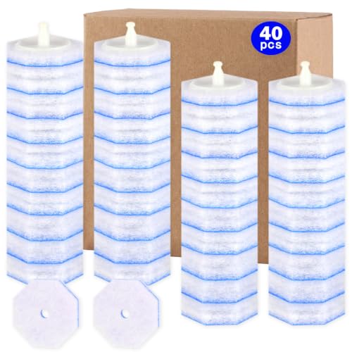 Image of 40 Count Disposable Toilet Brush Refills for Clorox Toilet Brushes | 5X Cleaning Power Scrubber Refill,High-Density Disposable Brush Refills,360 Efficient Cleaning,Fresh Fragrance