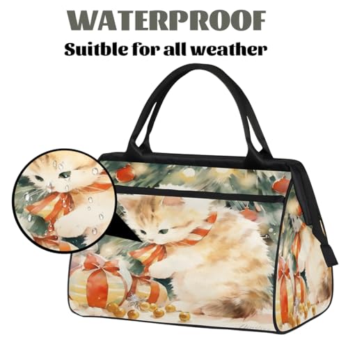 Travel Duffel Bag for Women, Cut Cats Animals Weekender Overnight Bag Carry on Beach Swim Bags Dance Bag Airlines Approved Personal Item Travel Bag for Yoga, Sports, Hospital3