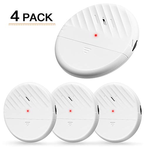 Wsdcam Glass Break Sensor Alarm 125dB Ultra-Slim Wireless Glass Break Detector Window Alarm