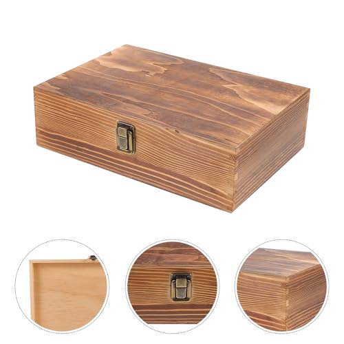 Boîte de rangement en bois compartimentée pour organisation maison efficace - 8