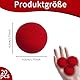 20 Stück ​Clownsnasen Rot, Schaumstoffball Klein Zirkus Nase ​für Zaubertricks, ​Antistressball Weich, 4.5cm/1.77inch Magic Schwammkugeln für Bühnenauftritte Und Kinderparty