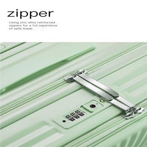 PANKERS Travel Suitcase Fashionable Zippered Front Opening Trolley Case for Men and Women Large Capacity Multifunctional Boarding Case Trolley Case2