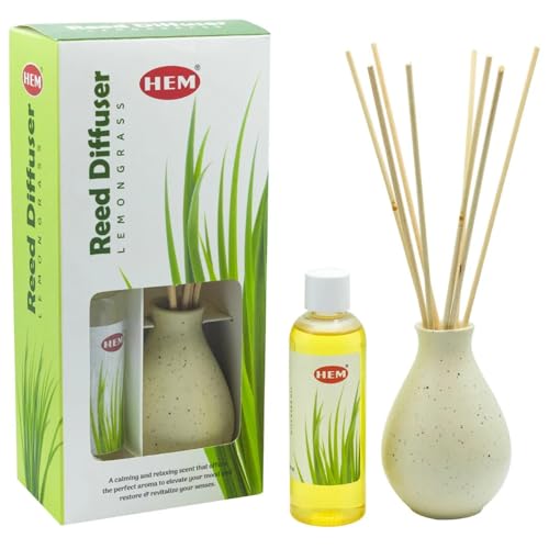 Hem Lemongrass Reed Diffuser 40 ml | Premium Home Fragrance | Long-Lasting Scent for Relaxation, Ambiance, and Elegance | Perfect for Living Rooms, Offices, and Spas (B0DBRJBJ8N) Amazon Price History, Amazon Price Tracker
