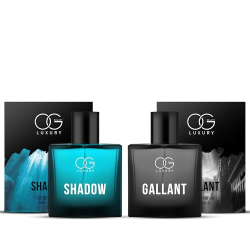 OG BEAUTY Luxury Blackwood Edge Duo EAu De Parfum | Bold Woody Perfume for Man | All-Day Fragrance | 2 x 50ml Gift Set