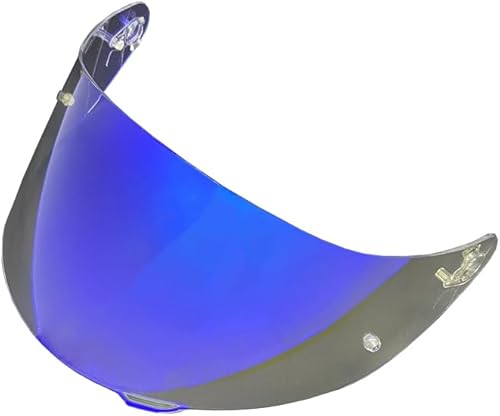 KMAN Protector de visera para casco de motocicleta para AGV K3SVK5 K1 K5S protector solar capacetes lente Cascos accesorios (Revo Clear Blue)