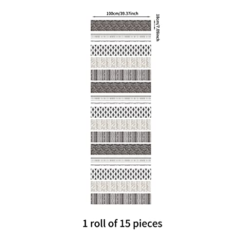 Decoración de escaleras boho funlife pack de 15 vinilos autoadhesivos para un hogar acogedor 4