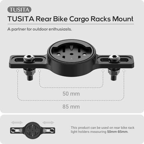 TUSITA Rear Carrier Bicycle Rack Assembly Compatible with Garmin Varia RTL515, RTL510, RVR315, Magene L508