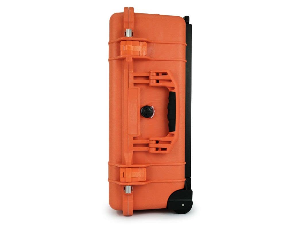 PELI 1510 Trolley Robusto para Laptop con Estuches en la Tapa para Accesorios, IP67 estanco e Impermeable al Polvo, 27L de Capacidad, Fabricado en EE.UU., Color Orange