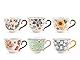 H&h set 6 tazze t cream tea in new bone china cc 220