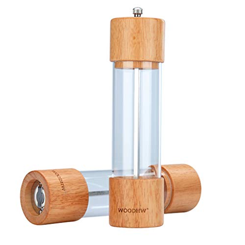 Moedor manual de madeira de sal e pimenta da Homozy