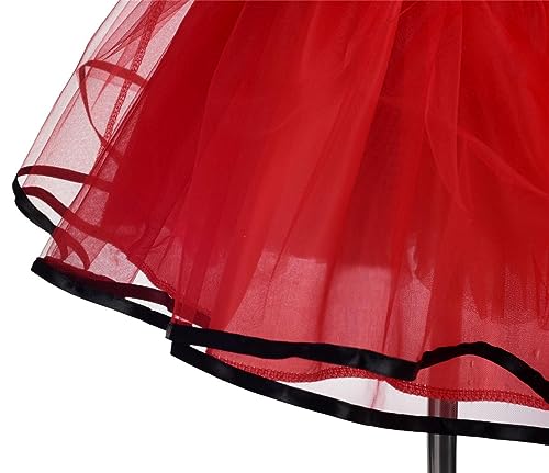 Lito Angels Minnie Costume Fancy Dress Up with Mouse Ears Bow Hair Hoop for Kids Girls, Halloween Birthday Party Mini Dots Tulle Skirt, Hot Pink/Pink/Red