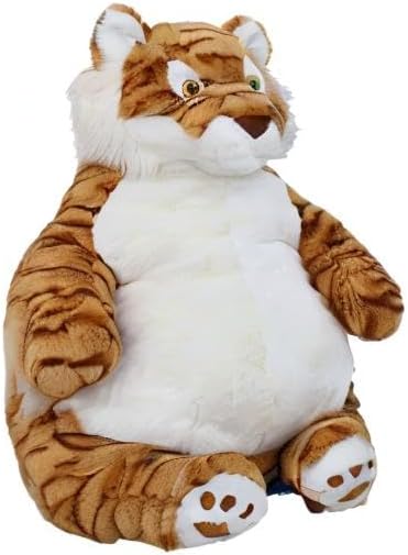 Miniatura 8 de Animales de peluche con peso de tigre, 21.5 pulgadas, 5.2 libras, peluche de tigre con peso grande, almohada de juguete de animales de peluche,