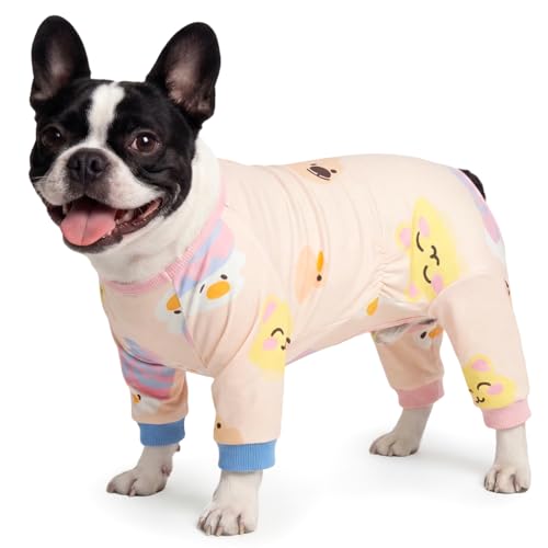 Image of BRKURLEG Soft Dog Pajama, Dog Recovery Suit, Pink, XS
