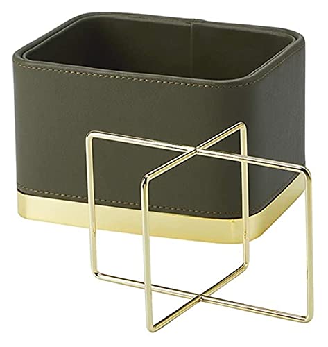 Portapenne Portapenne Multifunzionale in Pelle, portapenne a 4 Scomparti e Scatola portaoggetti per Forniture Desktop di Base