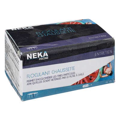WEB2O Floculant pour Piscine 1Kg (8x125g) pour Filtration Piscine - Spécial Eau Trouble