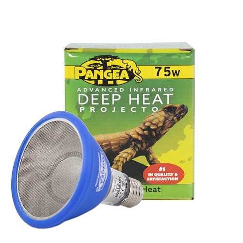 Pangea 75W Deep Heat Projector for Reptiles with Carbon Fiber Filament, Core Warming Infrared A and B Bulb for Basking Lizards, Designed for Ceramic Sockets (75 Watt) - image 8