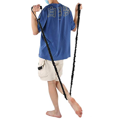 Fitness Equipment Elastic Pull Rope Body Stretch Excerciser Yoga Pull Rope, Fitness Pull Rope, for Home for Gym(Black (30 lbs)) - Image 2