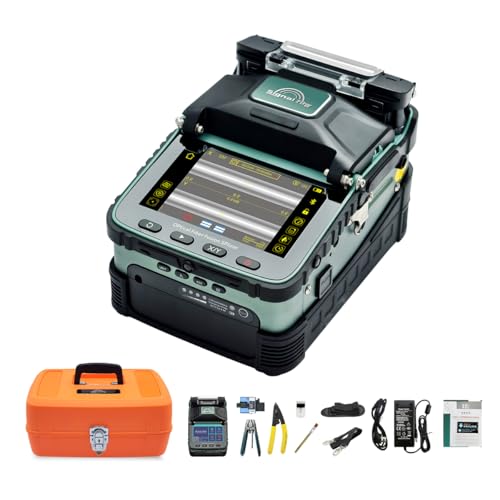 Signal fire AI-6A+ Fusion Splicing Six Motor Core Alignment Fiber Fusion Splicer with OPM and VFL Automatic FTTH Fiber Optical Welding Splicing Machine Splicing 8S Heating 18S