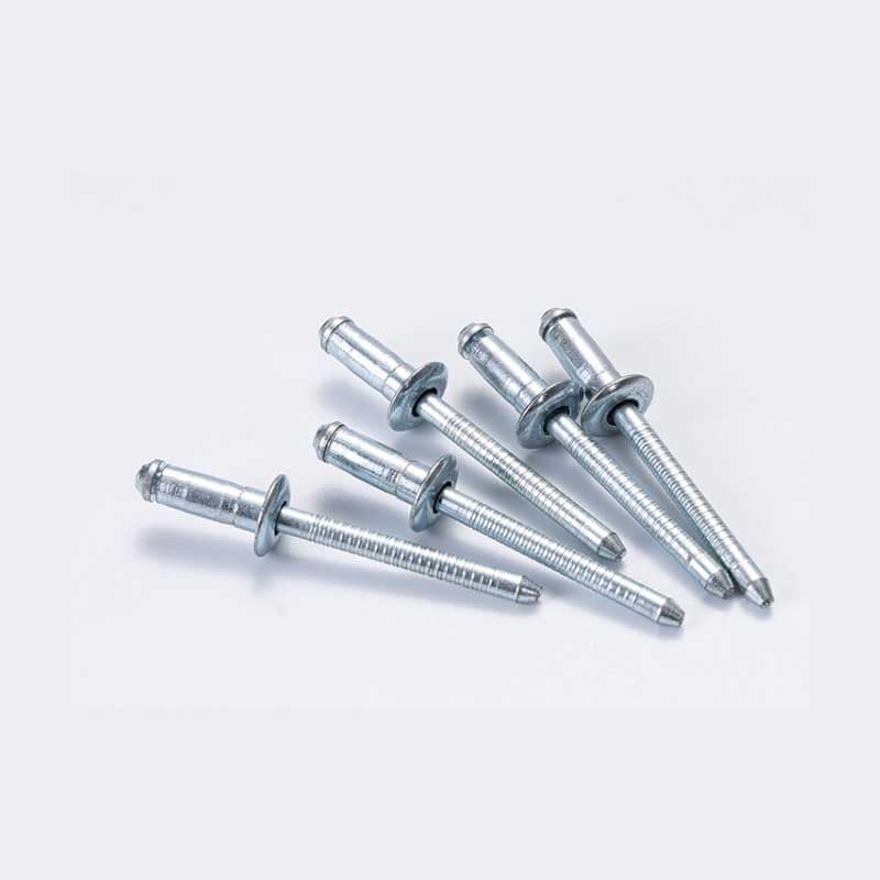 10pcs 3.2mm 4mm 4.8mm Head Diameter Single Drum Core Pulling Rivets Blind Rivet Iron Plated Zinc 7mm-14mm Length - (Stem Length: 4.8mmx12mmx9.5mm)