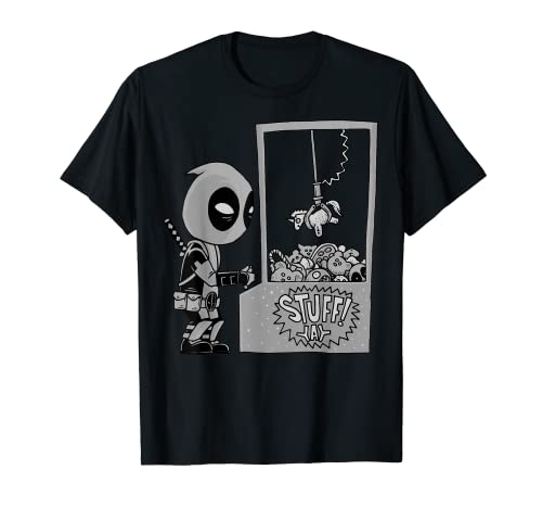 Marvel Deadpool Claw Machine Drawing Camiseta