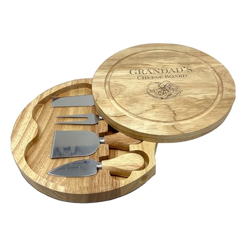 Rutherfords Gifts Personalised Cheese Board - Engraved Christmas Birthday Kitchen Gift