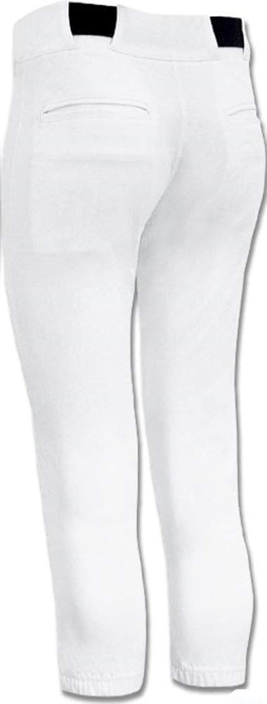 Joe's USA Womens Tournament Low-Rise Softball Pants-S-White
