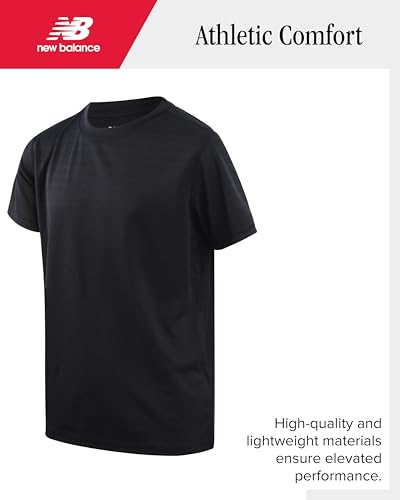 New Balance Boys' T-Shirt - Active Performance T-Shirt for Boys - Youth Crewneck Dry Fit Short Sleeve Shirt (8-20)4