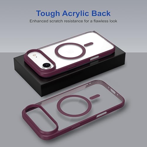 Image of amazon basics Back Case Cover for iPhone 17 Air | Scratch-Resistant Back Cover | Wine Red