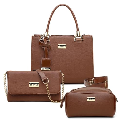 Kit Bolsa Feminina Grande Bolsa Clutch Transversal Necessaire