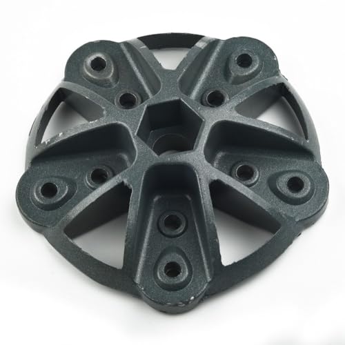 Diseñado para generador de viento tipo Sm de 35 aspas, construcción de acero de primera calidad, cubo de rueda de metal robusto, accesorio de energía alternativa, cubo de turbina eólica (5 cuchillas)