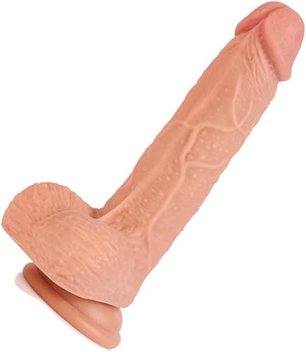 Miniatura 6 de Consolador realista de 6 pulgadas, material seguro para el cuerpo, pene enorme realista con fuerte ventosa para jugar manos libres, polla flexible