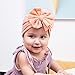 Yili Maizi Baby Turban Bow Hat Infant Headband Nursery Beanie Headwrap Soft Stretchy Cap Newborn