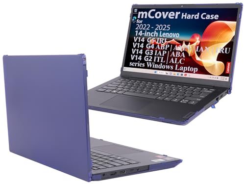 Coque Lenovo V14 G2 G3 G4 G5 mCover bleu éviter rayures étui ordi 14 pouces charnière 180