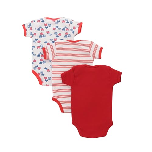 Image of Baby Bodysuits 100% Cotton Rompers /Sleep Suits /Onesies /Night Suits for Baby Boys New Born Baby Clothes-(Pack of 3)